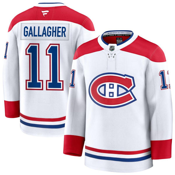 Youth Montreal Canadiens #11 Brendan Gallagher Fanatics White Away Jersey